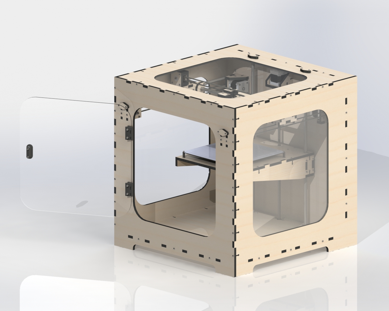 PLYWOOD BOX 3D isometry