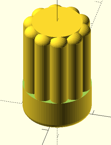Моделирование в OpenSCAD для 3D печати. Часть 2. Регулировочная ручка