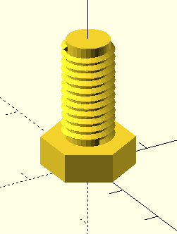Моделирование в OpenSCAD для 3D печати - Болт