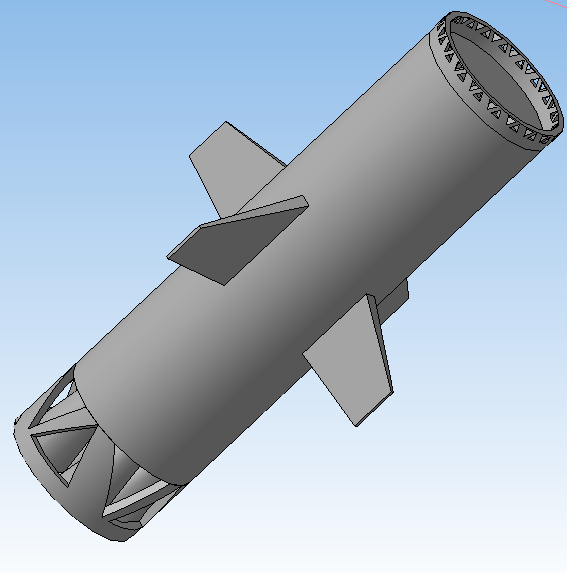 Реалистичная модель ракеты. Вторая ступень