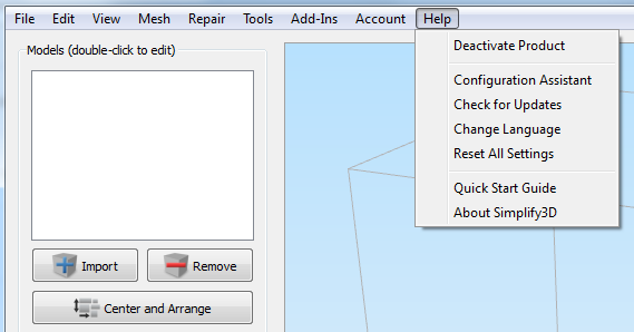 Simplify3D. Часть 2. Интерфейс