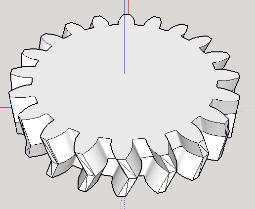 Моделирование в SketchUp. Шестерни и резьба